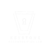 Keystone Recomposition White Shield Logo - Fitness and Construction Branding Squamish
